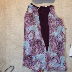 Silk purple vest